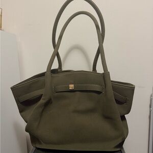 Olive Green Tote Bag